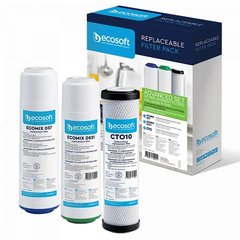 Improved set of Ecosoft cartridges for triple filters